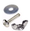 Lowen TradeSource CORRUGATED PLASTIC PANEL SETS (BAG OF 100) : bolts for rider, hardware, rider hardware, rider set hardware