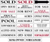 Lowen TradeSource 6"X24" .090 POLYETHYLENE MESSAGE RIDER : FOR LEASE STOCK RIDER, JUST LISTED STOCK RIDER, WATERFRONT STOCK RIDER