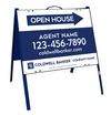 Lowen TradeSource 18h x 24w C/B .050 POLY AGENT OPEN HOUSE ANGLE IRON A-FRAME (ST) UNITS - BLUE FRAME