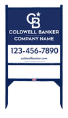 Lowen TradeSource 24h x 24w C/B REFLECTIVE 24 GA STEEL OFFICE ANGLE IRON SIGN FRAME (GB) UNIT - BLUE FRAME