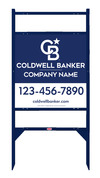 Lowen TradeSource 24h x 24w C/B .090 POLY OFFICE ANGLE IRON SIGN FRAME WITH TWO RIDER INSERTS (TH) UNIT - BLUE FRAME