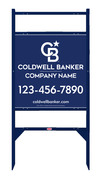 Lowen TradeSource 24h x 24w C/B .090 POLY OFFICE ANGLE IRON SIGN FRAME WITH TWO RIDER INSERTS (TH) UNIT - BLUE FRAME