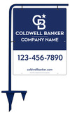 Lowen TradeSource 30h x 24w C/B .150 POLY OFFICE TUBE SIGN STAKE (ES) UNIT - BLUE FRAME