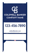 Lowen TradeSource 30h x 24w C/B REFLECTIVE 24 GA STEEL OFFICE ANGLE IRON SIGN FRAME (GB) UNIT - BLUE FRAME