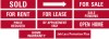 Lowen TradeSource 6"x24" 24 GA STEEL STOCK RIDER-RED BACKGROUND
