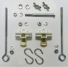 Lowen TradeSource PREMIER POST HEAVY DUTY HARDWARE KIT WITH WHITE RIDER CLIPS : hardware