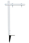 Lowen TradeSource 18X24 ALUMINUM PREMIER POST-WHITE
WITH LOYAL GROUND ANCHOR