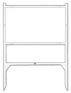 Lowen TradeSource 18"X30" GIBRALTAR FRAME-WHITE