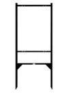 Lowen TradeSource 24"X18" GIBRALTAR FRAME-BLACK