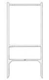 Lowen TradeSource 30"X24" GIBRALTAR FRAME-WHITE