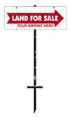 Lowen TradeSource 9"X24" 24 GAUGE STEEL LAND FOR SALE DIRECTIONAL BUDGET UNIT