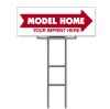 Lowen TradeSource 9"X24" 4MM CORRUGATED PLASTIC  MODEL HOME DIRECTIONAL ECONO UNIT