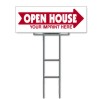 Lowen TradeSource 9"X24" 4MM CORRUGATED PLASTIC OPEN HOUSE DIRECTIONAL ECONO UNIT