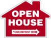 Lowen TradeSource 18"X24" 4MM CORRUGATED PLASTIC HOUSE SHAPED OPEN HOUSE PANEL