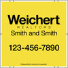 Weichert Realtors&reg; 24"X24" 24 GA STEEL HANGING PANEL