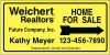 Lowen TradeSource 12"X24" 24 GA STEEL AGENT HOME FOR SALE PANEL