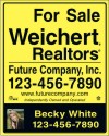 Weichert Realtors&reg; 30"X24" 24 GA STEEL PHOTO PANEL