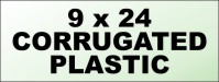 Independent REALTORS&reg; 9X24 4MM CORRUGATED PLASTIC SF PANEL-HORIZONTAL FLUTES