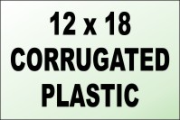 Independent REALTORS&reg; 12X18 4MM CORRUGATED PLASTIC SF PANEL-HORIZONTAL FLUTES