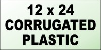 Independent REALTORS&reg; 12X24 4MM CORRUGATED PLASTIC SF PANEL-HORIZONTAL FLUTES