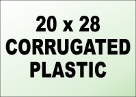 Independent REALTORS&reg; 20X28 4MM CORRUGATED PLASTIC SF PANEL-HORIZONTAL FLUTES