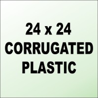 Independent REALTORS&reg; 24X24 4MM CORRUGATED PLASTIC DF PANEL-HORIZONTAL FLUTES
