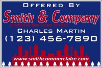 Independent REALTORS&reg; 32"X48" 10MM CORRUGATED PLASTIC SF COMMERCIAL SIGN PRINTED ON ONE SIDE