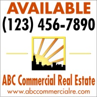 Independent REALTORS&reg; 48"X48" 10MM CORRUGATED PLASTIC SF COMMERCIAL SIGN PRINTED ON ONE SIDE