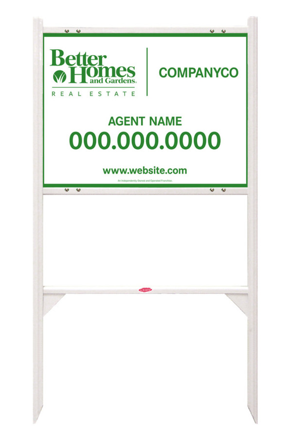 Angle Iron Frame And Agent Sign Panel Unit, 18"H X 24"W