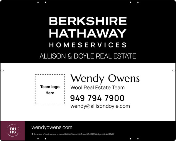 Team Logo Sign Panel, 24"H X 30", Steel