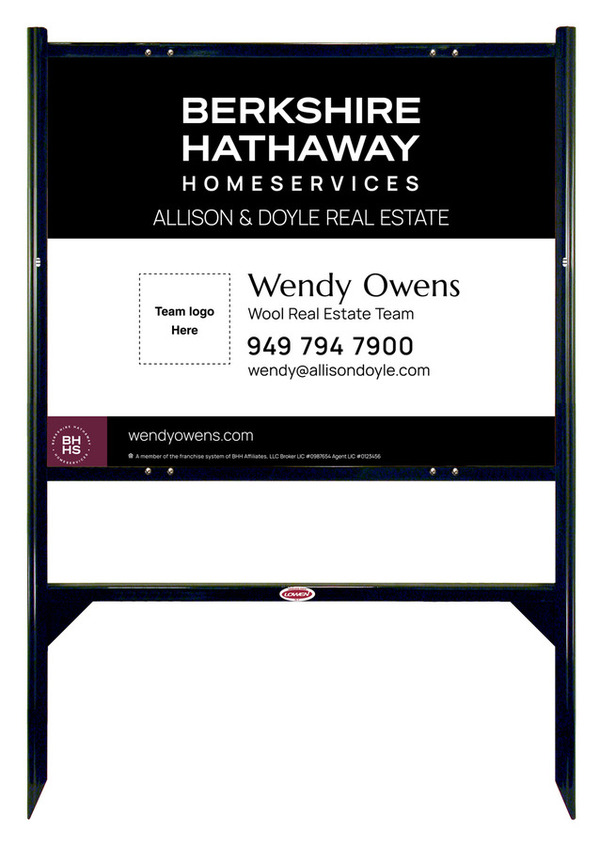 Angle Iron Frame And Team Logo Sign Panel Unit, 24"H X 30"W, Steel