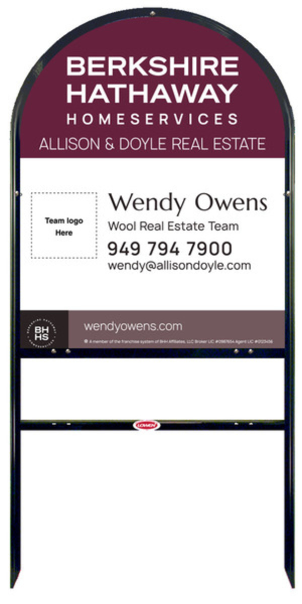 Arc Top Frame W/ 1 Rider Inserts And Team Logo Sign Panel Unit, 30"H X 24"W, Steel