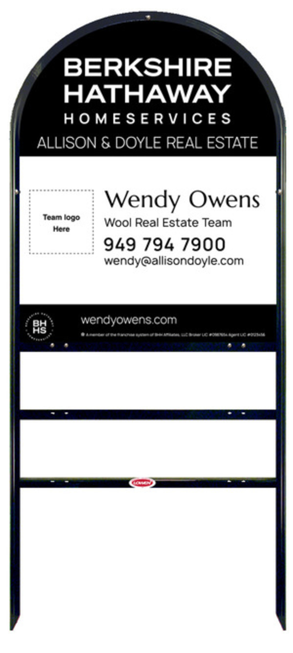 Arc Top Frame W/ 2 Rider Inserts And Team Logo Sign Panel Unit, 30"H X 24"W, Steel