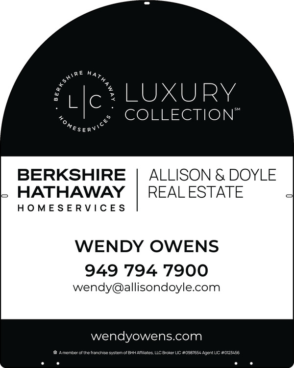 Arc Top Agent Sign Panel, 30"H X 24", Steel