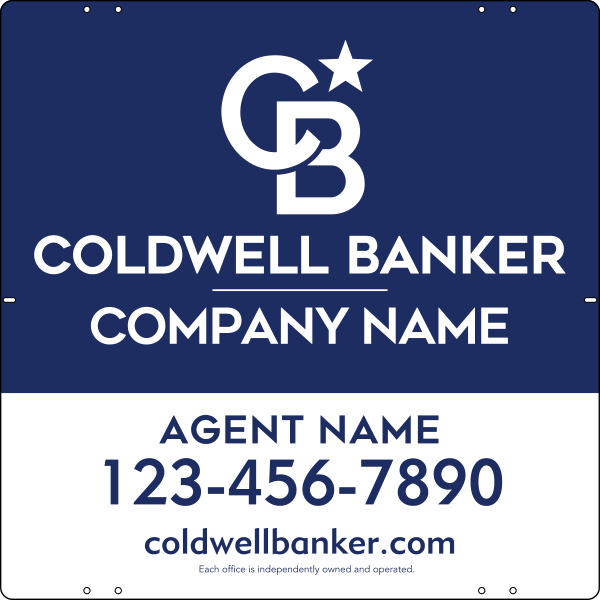 Agent Sign Panel, 24"H X 24"W, Steel