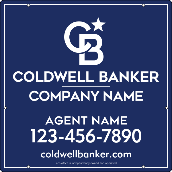 Agent Hanging Sign Panel, 24"H X 24"W, Steel