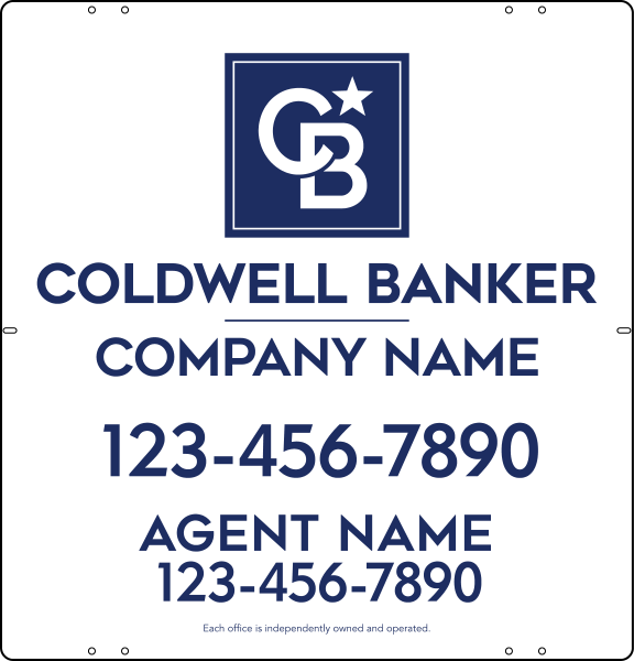 Agent Sign Panel, 25"H X 24"W, 3mm Aluminum Composite
