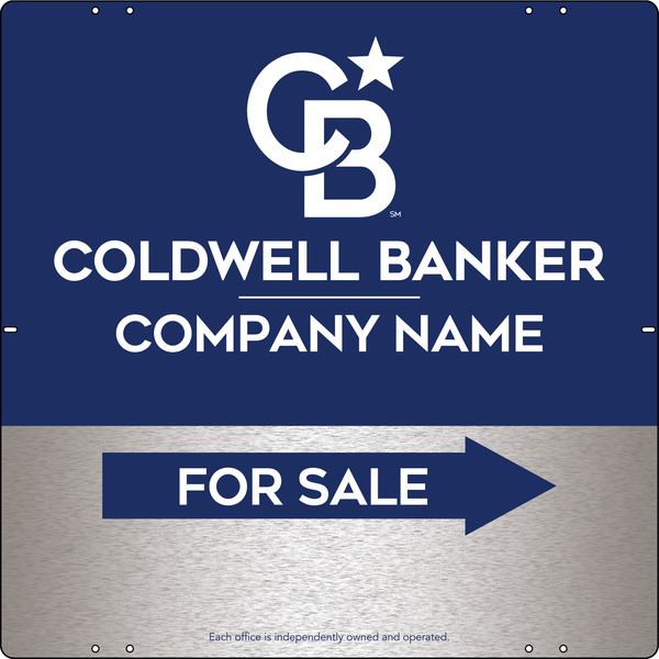 Office For Sale Sign Panel, 24"H X 24"W, 3mm Brushed Aluminum Composite