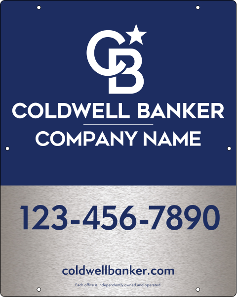 Office Hanging Sign Panel, 30"H X 24"W, 3mm Brushed Aluminum Composite