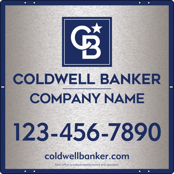 Office Sign Panel, 24"H X 24"W, 3mm Brushed Aluminum Composite