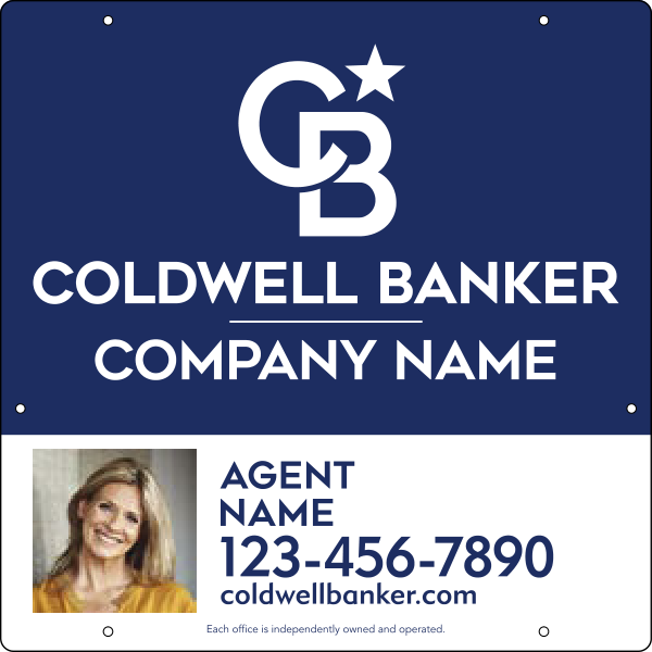Agent Photo Hanging Sign Panel, 24"H X 24"W, 3mm Aluminum Composite