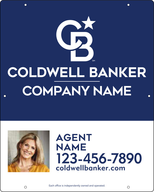 Agent Photo Hanging Sign Panel, 30"H X 24"W, .063 Aluminum