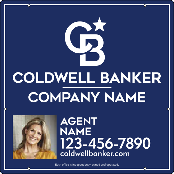 Agent Photo Hanging Sign Panel, 24"H X 24"W, 3mm Aluminum Composite