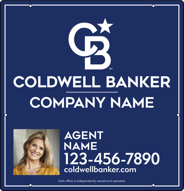 Agent Photo Hanging Sign Panel, 25"H X 24"W, .063 Aluminum