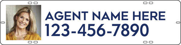 Agent Photo Sign Rider, 6"H X 24"W, 3mm Aluminum Composite