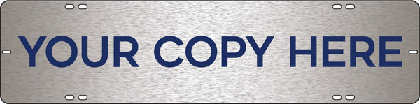 Custom Sign Rider, 6"H X 24"W, 3mm Brushed Aluminum Composite