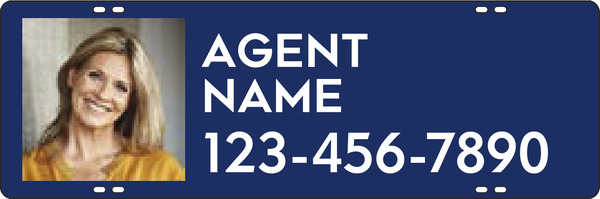 Agent Photo Sign Rider, 8"H X 24"W, 3mm Aluminum Composite