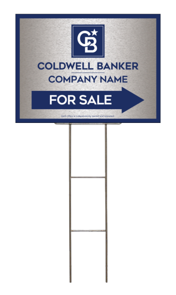 Wire H-Stake And Office For Sale Sign Panel Unit, 18"H X 24"W, 4mm Corrugated