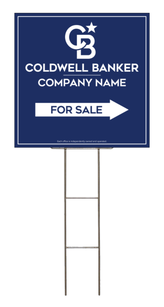 Wire H-Stake And Office For Sale Sign Panel Unit, 24"H X 24"W, 4mm Corrugated