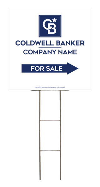 Wire H-Stake And Office For Sale Sign Panel Unit, 24"H X 24"W, 4mm Corrugated